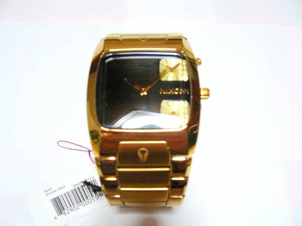 即決新品【NIXON BANKS GOLD/BLACK】バンクス/ニクソン/ゴールド_1
