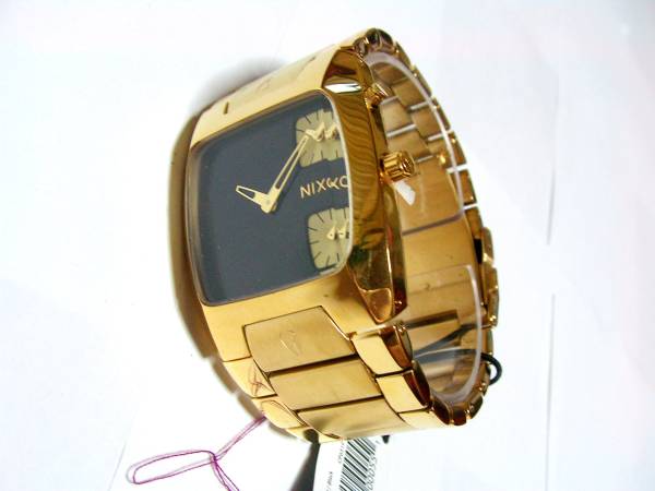 即決新品【NIXON BANKS GOLD/BLACK】バンクス/ニクソン/ゴールド_2