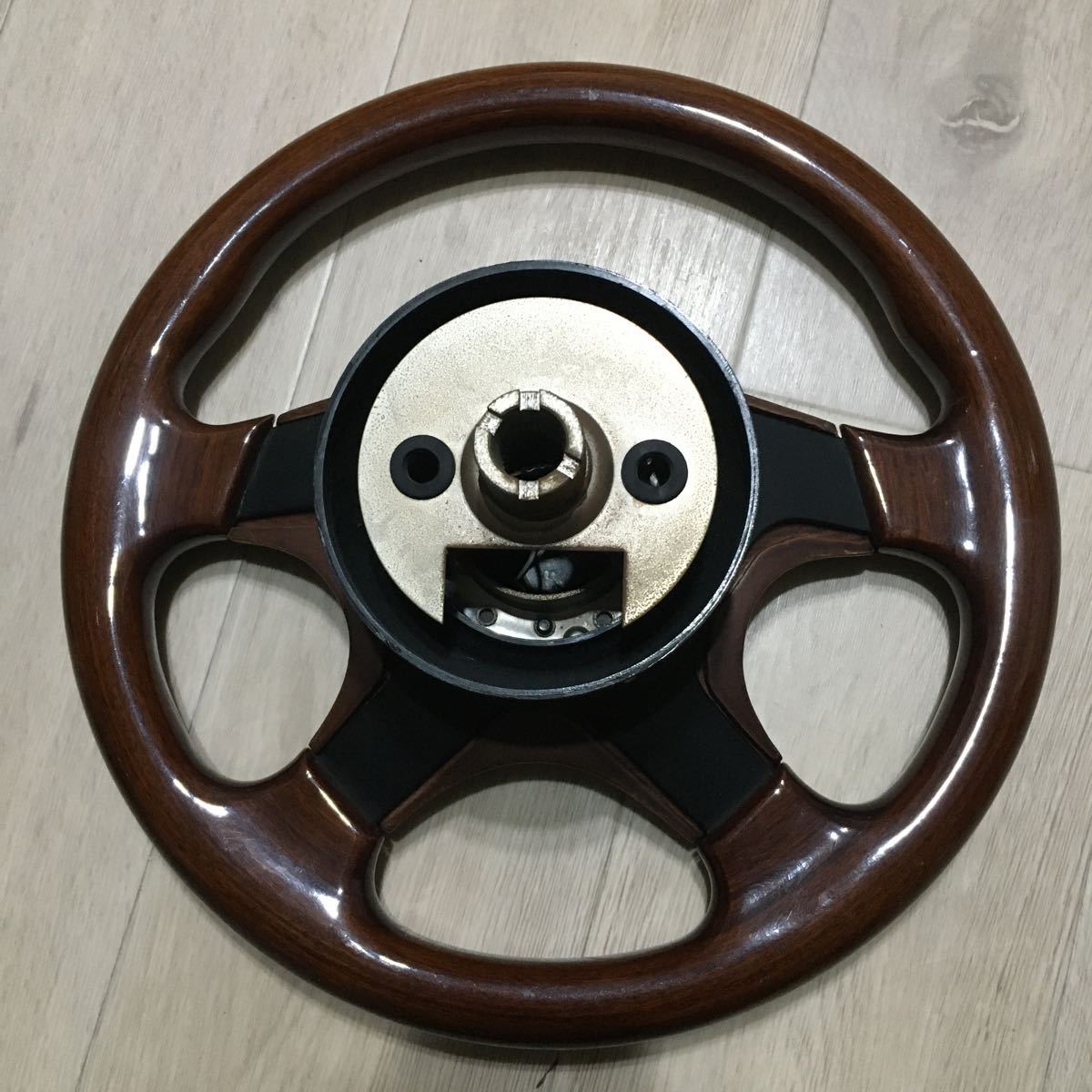 メーカー不明 ウッドステアリング ウッド ハンドル ステアリング
