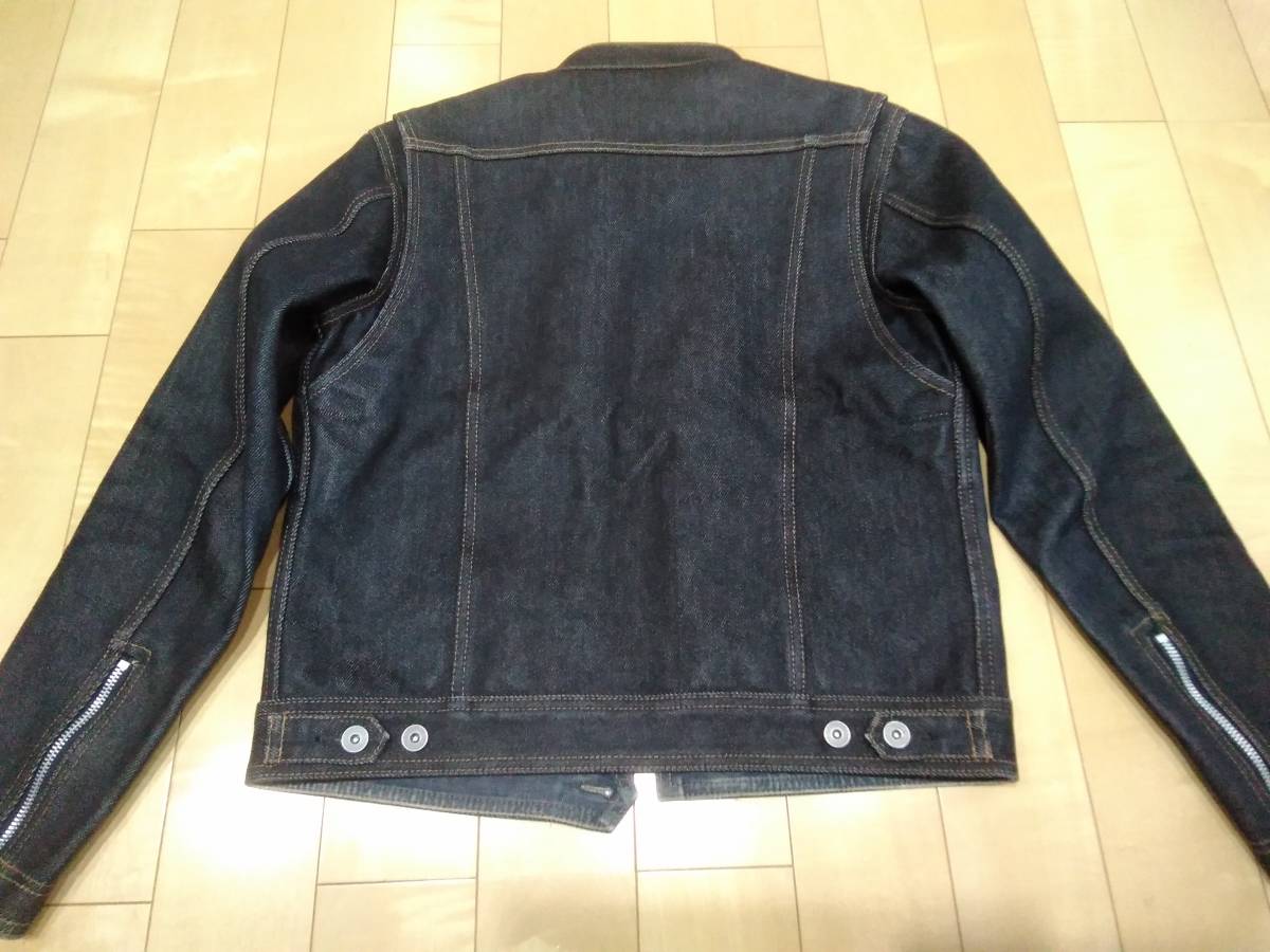 IRON HEART アイアンハート デニムライダースジャケット 38 定番，送料無料
