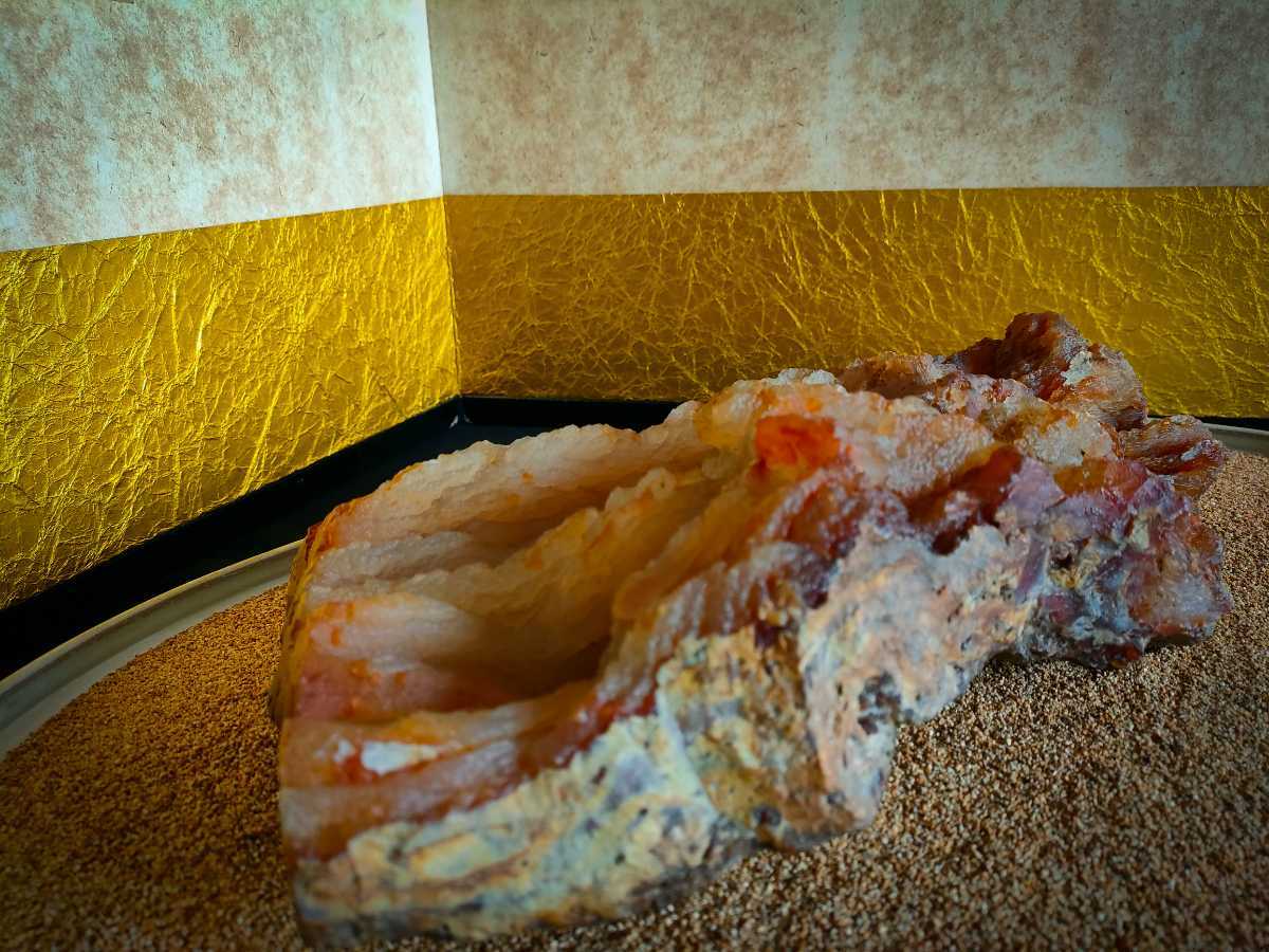 崑崙暮嶺】〜枝幸瑪瑙の特撰逸品〜北海道 赤めのう カーネリアン