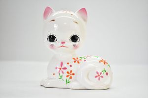 内藤ルネ いちごちゃん 貯金箱 置物 レトロ