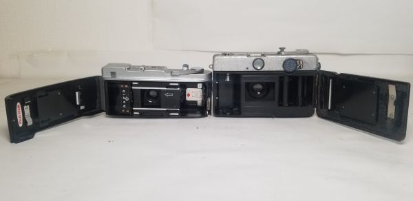 カメラ、光学機器 YASHICA フィルムカメラ YASHICA等 4台 など 【未点検・未清掃】コンパクトフィルムカメラ yashica / FUJICA / Contax