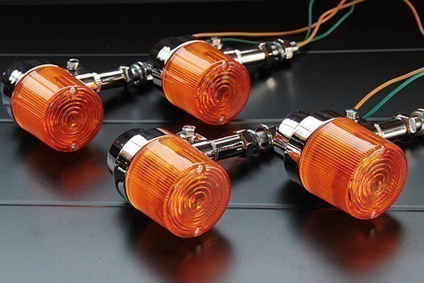 251】 汎用 デカヨーロピアン ウインカー オレンジ 4個セット アルミ製