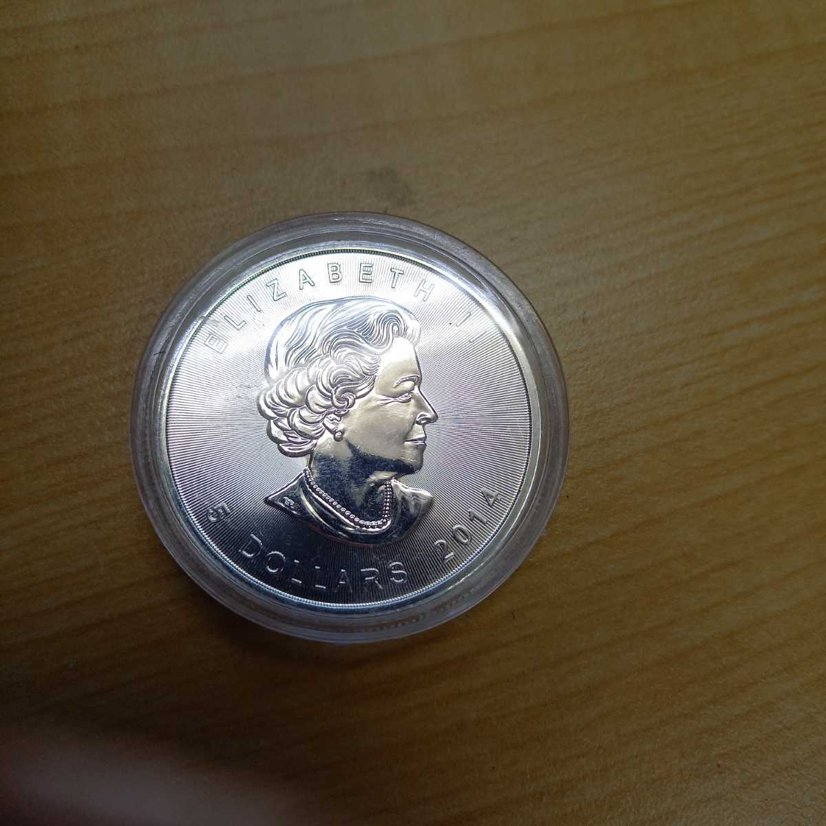 5ドル カナダ メイプルリーフ銀貨 メイプルリーフ 1オンス 2021年 野崎 