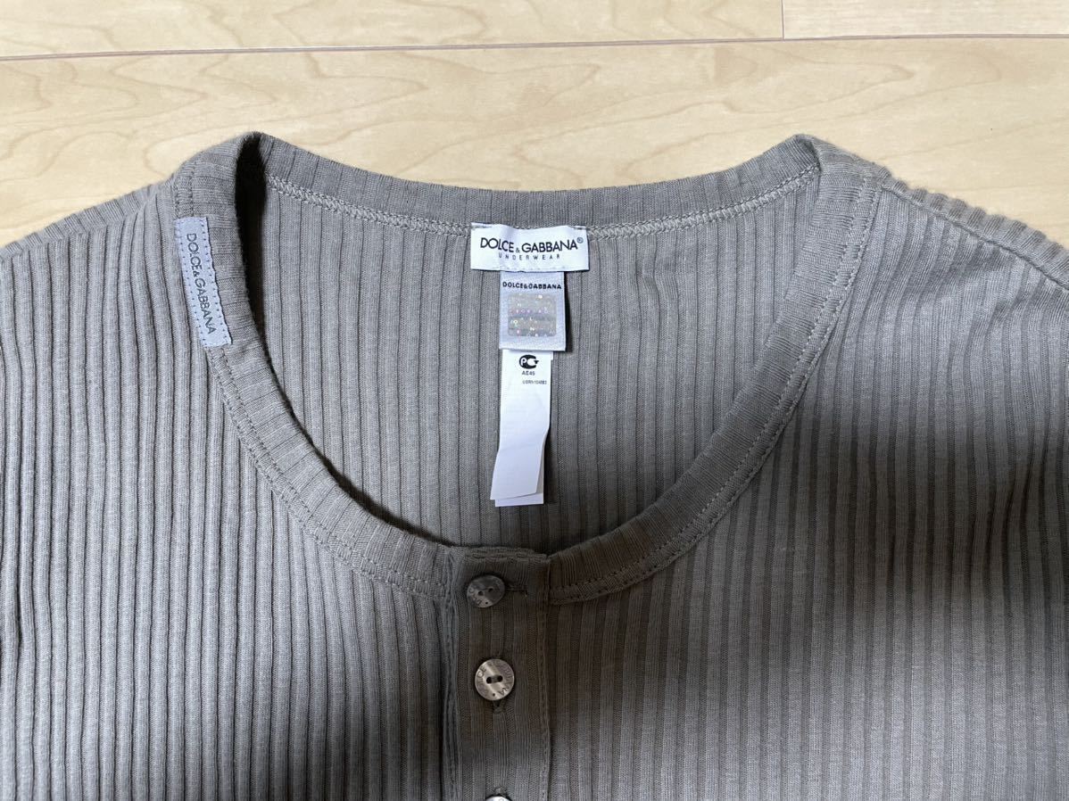 ドルチェ&ガッバーナ 長袖Tシャツ ヘンリーネック 長袖カットソー