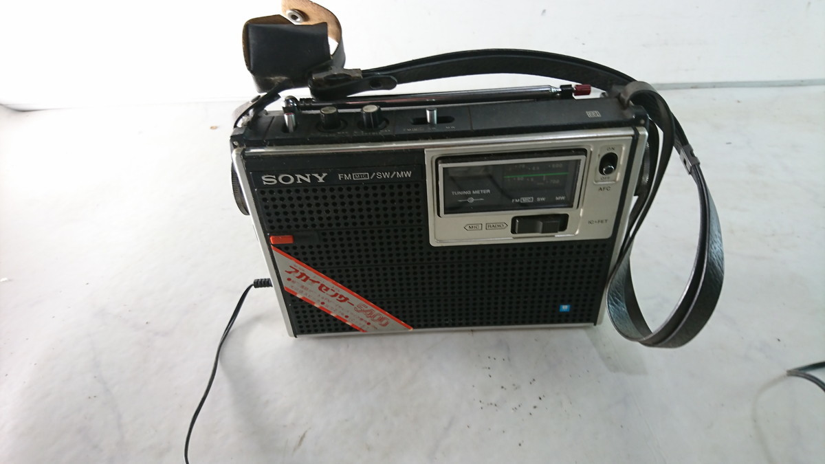 A11-062 ☆SONY ソニー トランジスタラジオ ICF-5400 昭和レトロ