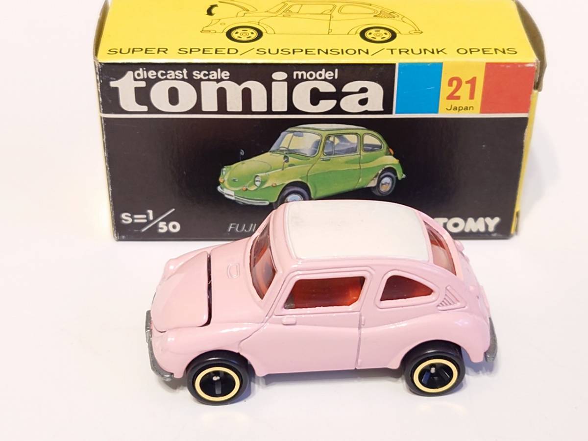 日本製 №21 富士重工 スバル360 トミカ21富士重工スバル360 レディバード