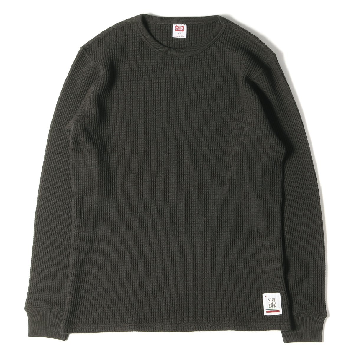 SALE，本物保証 STANDARD CALIFORNIA スタンダードカリフォルニア ワッフル サーマル ロングスリーブTシャツ SD WAFFLE THERMAL LS チャコールグレー S(Sサイズ)｜売買されたオークション情報、yahooの商品情報をアーカ Sサイズ