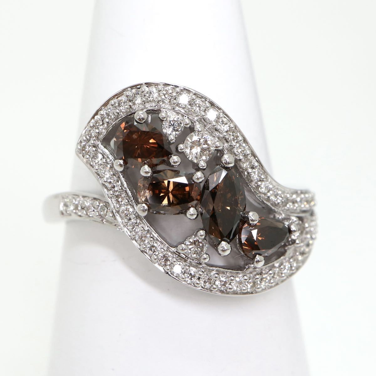 豪華!!1.25ct!【天然ダイヤモンドリング】1.25ct K18WG 5.7g【サイズ