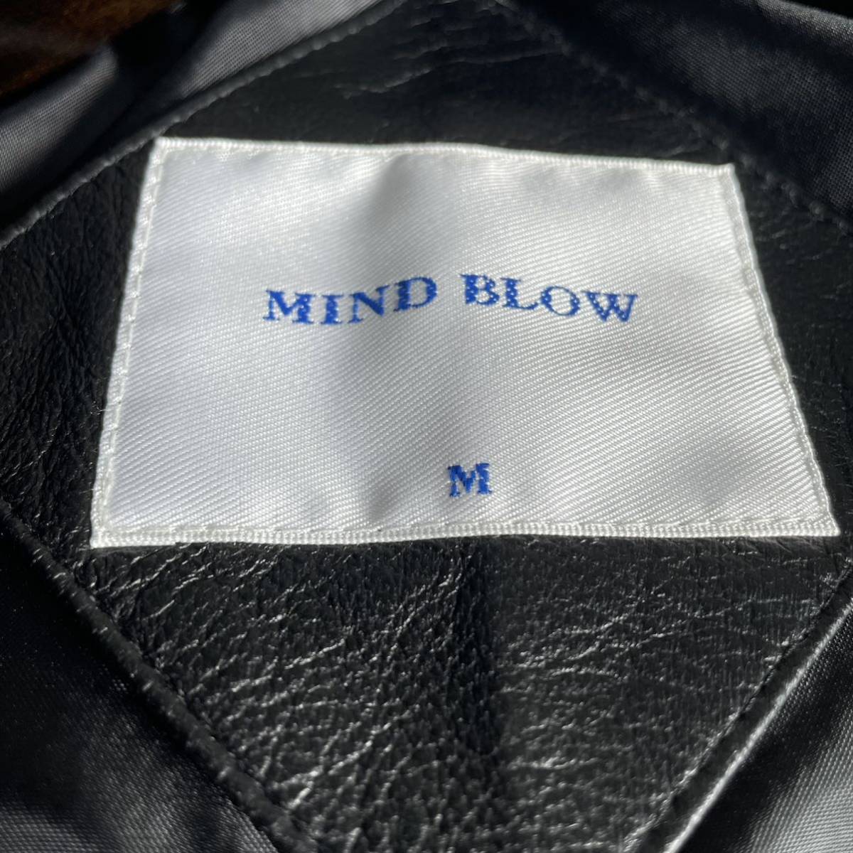 MIND BLOW:マインドブロウ》羊革 シープスキン レザージャケット(M