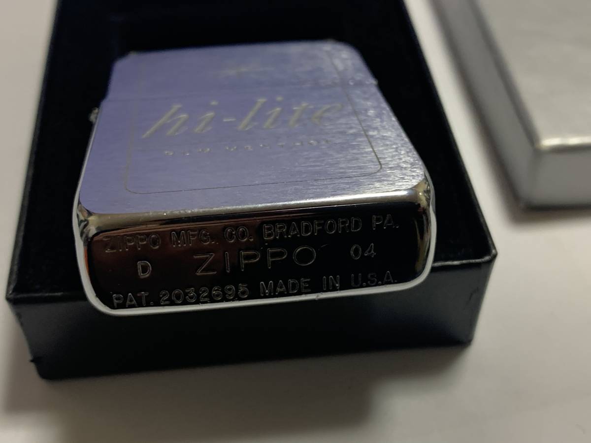ハイライト メンソール MENTHOL RUM hi-lite ジッポー ZIPPO - 2004年 