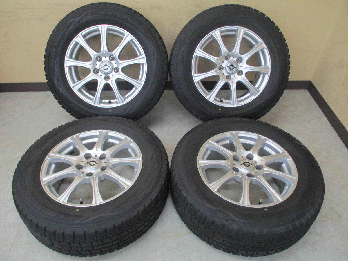 バリ溝 DUNLOP 215/65R16 AXEL Three(6.5J+40 5H-114.3) 4本set