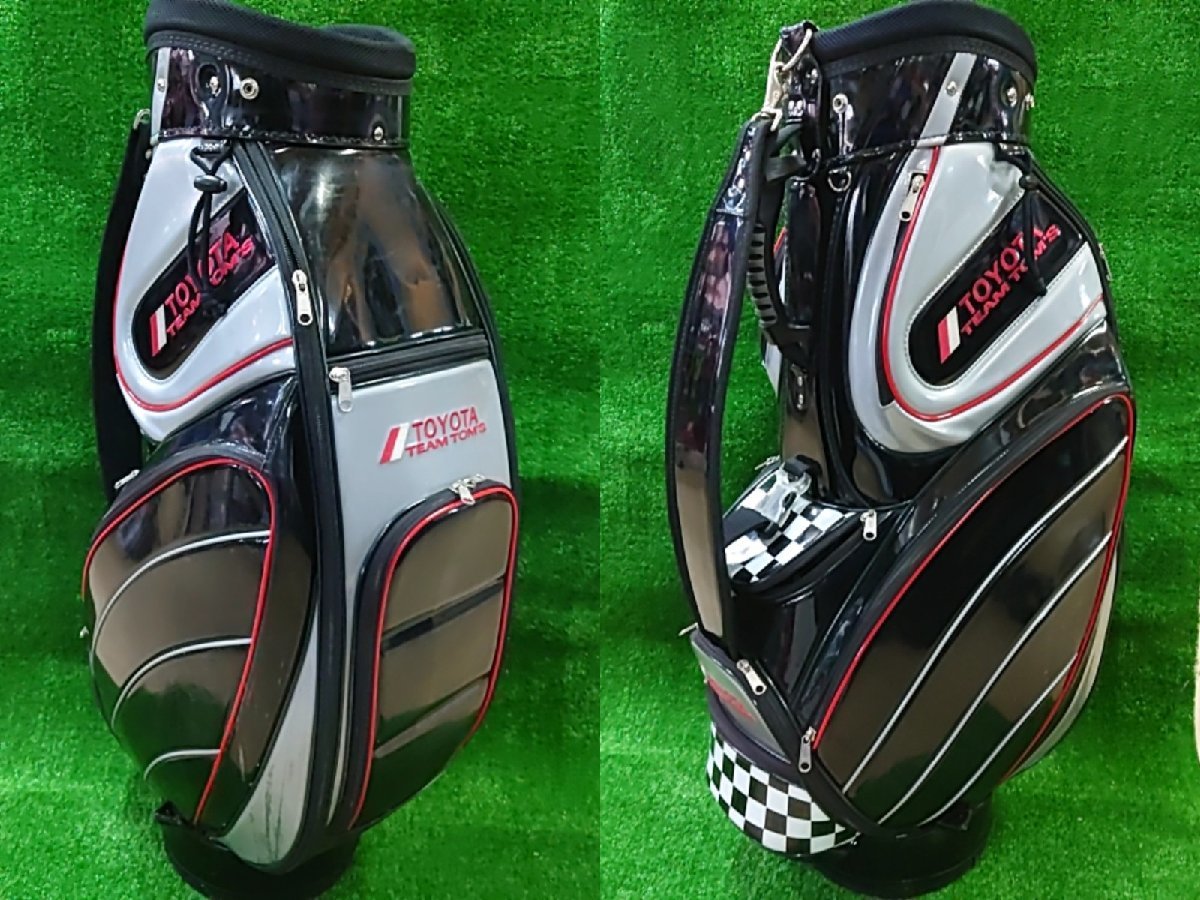 2＠ レア物！中古キャディバッグ【TOYOTA TEAM TOM'S/トヨタ チームトムス】 約9型 6分割　店頭引取OK！【札幌市/伏見店】＠尋1109