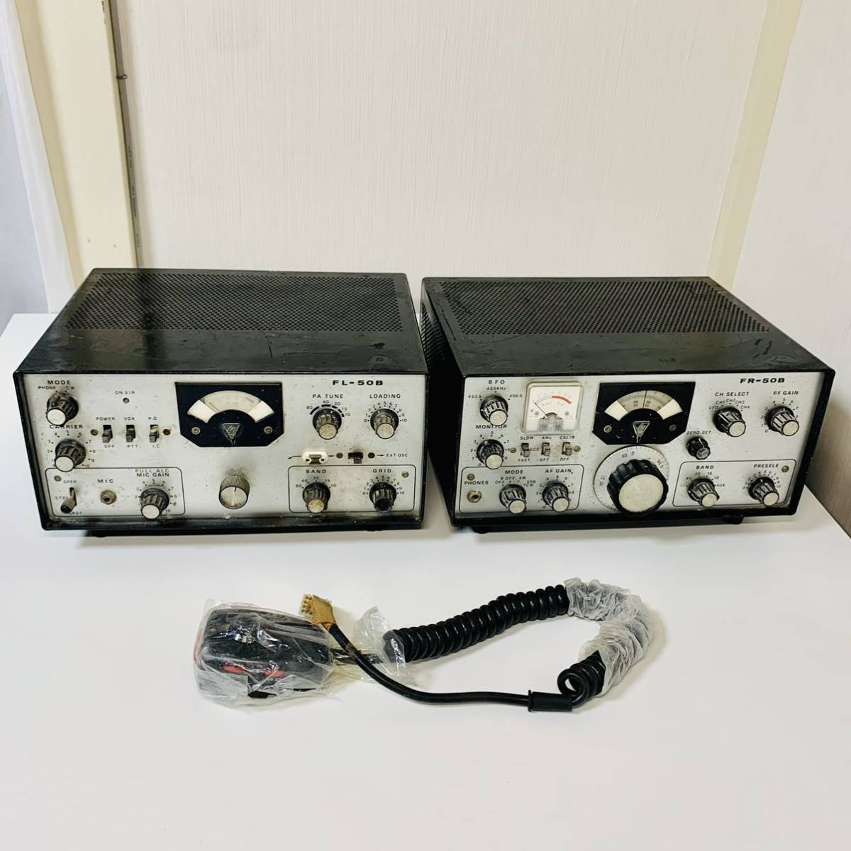 現状品 八重洲 FL-50B 真空管送信機 無線機 YAESU アマチュア IT5TZQC792B4-B02-byebye 八重洲無線 Yahoo!オークション FR-50B 送信機＋受信機 セパレート FL