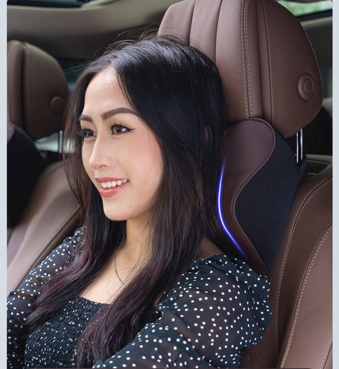 マツダ Mazda 専用 車用記憶 通気性弾性 ネックパッド レザー 首 ネック 2個 CX-3 CX-5 CX-8 MPV RX-8 4色選択可 車用記憶 通気性弾性 ネックパッド 新品 ロゴ入り CX9