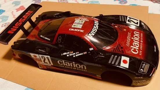 タミヤ製 NISSAN R390 GT1 1/10 ラジコンボディ 日産 ニッサン ルマン