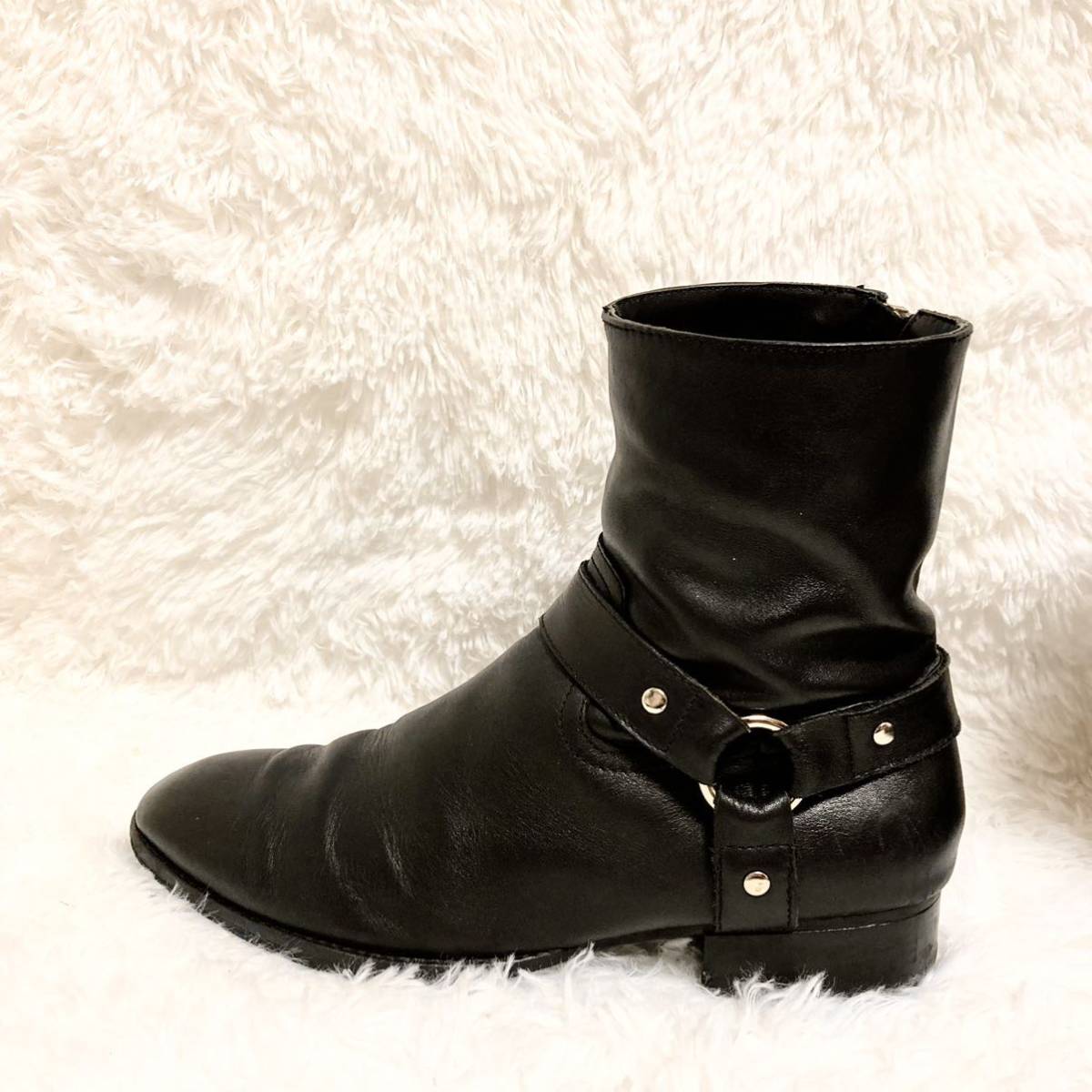 美品 SAINT LAURENT PARIS サンローランパリ ワイアットハーネスリング 