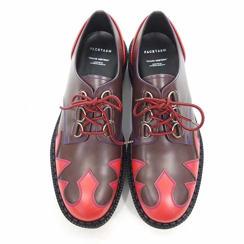 靴 FACETASM CHAOS WESTERN LEATHER SHOES WESTERN LEATHER CHAOS FACETASM 0 SHOES | Brown FACETASM