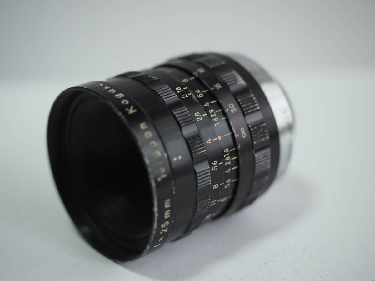 Cマウント シネニッコール CINE NIKKOR 25mm F1.8 アダプターで