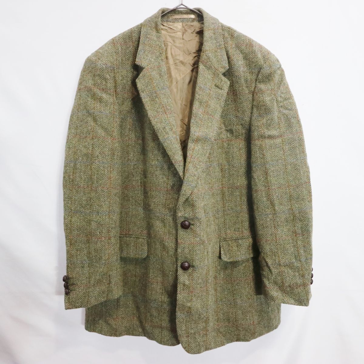 Haris Tweed ハリスツイード テーラードジャケット ヘリンボーン 通勤 