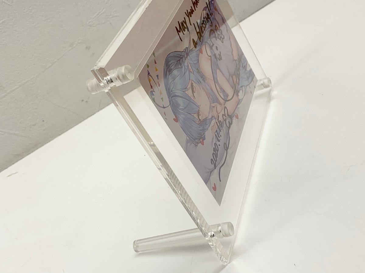 雪花ラミィ 誕生日記念ボイス2020付属品 直筆サイン入りポストカード 