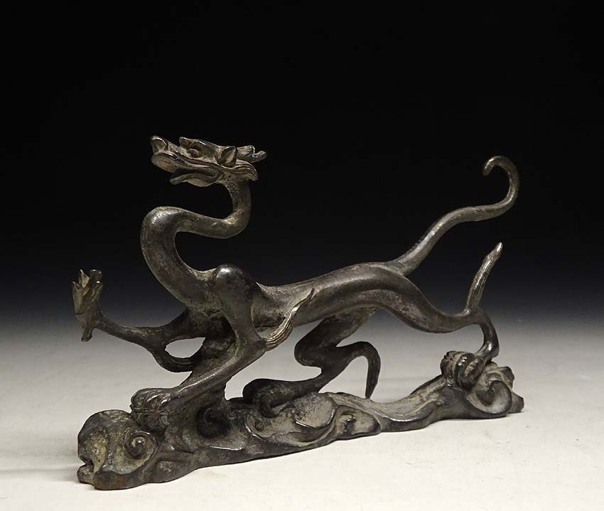 極上珍品 銅製 青龍白虎朱雀玄武 四大神獣 文房賞物 館蔵佳品 四神獣