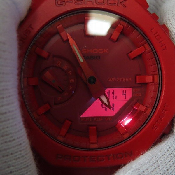 &frasl; GA-2100-4AJF カーボンコアガード G-SHOCK G-SHOCKカーボンコアガード Gショック （レッド 腕時計 レッド GA-2100-4AJF（アナログ腕時計）｜G-SHOCK（ジー CASIO メンズ GA-2100RRB-4AJF -靴 ジーショック 時計