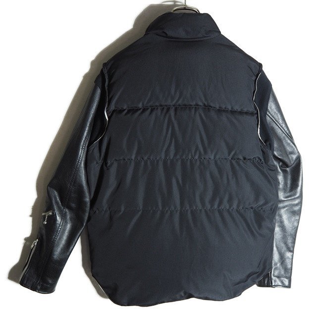 J5679z5 □UNDERCOVERISM アンダーカバー□ 08AW 袖レザー切替 ダウン  