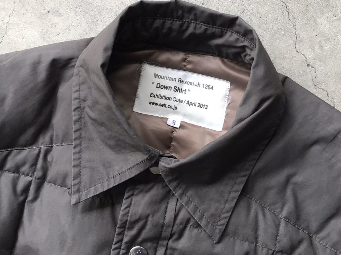 AD2013 Mountain Research [Down Shirt] S マウンテンリサーチ ジェネラルリサーチ メンズ ブルゾン ダウンジャケット Research - Mountain Dynamics Futures Mindful