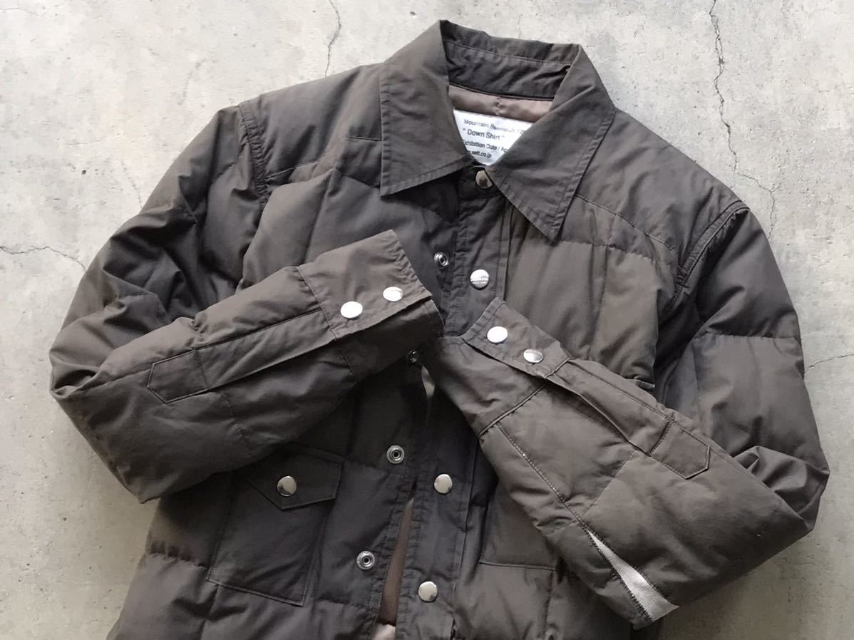 AD2013 Mountain Research [Down Shirt] S マウンテンリサーチ ジェネラルリサーチ メンズ ブルゾン ダウンジャケット Research - Mountain Dynamics Futures Mindful