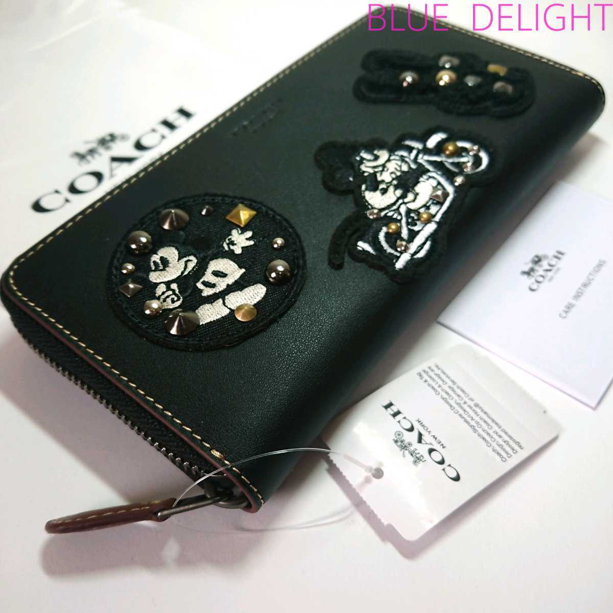 コラボ 1円スタート新品-未使用コーチ×ディズニー 長財布 COACH 