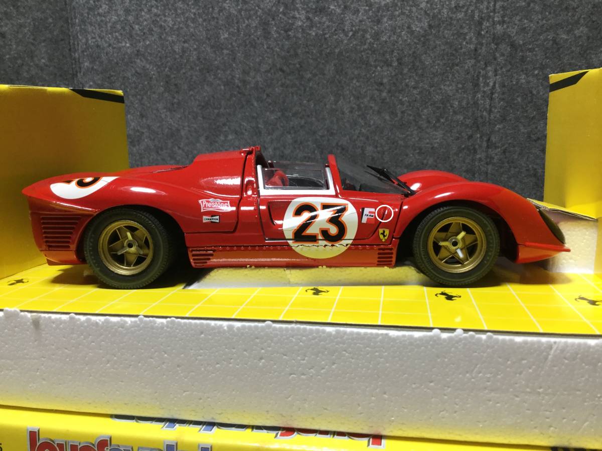 Jouef Evolution 1/18 Ferrari 412 P N° 23 Le Mans 1967 Limited Ed. Nuova