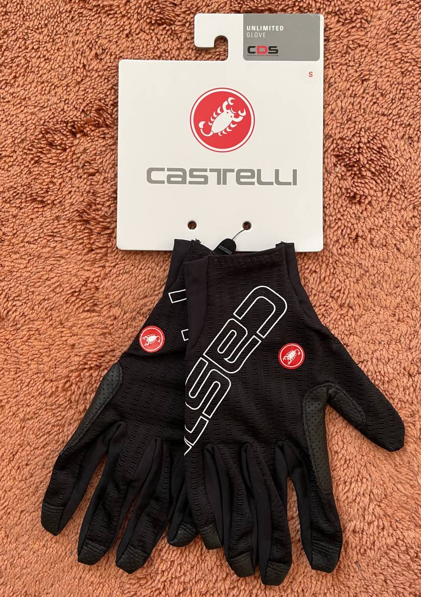 新品　Castelli カステリ　UNLIMITED　長指グローブ　ブラック　Sサイズ　送料無料
