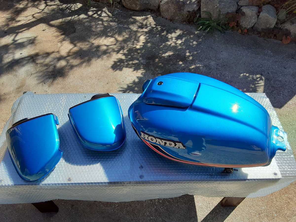 CB400T.cb400tヤカンタンク、ラッパライン(ホンダ完全オリジナル)_1