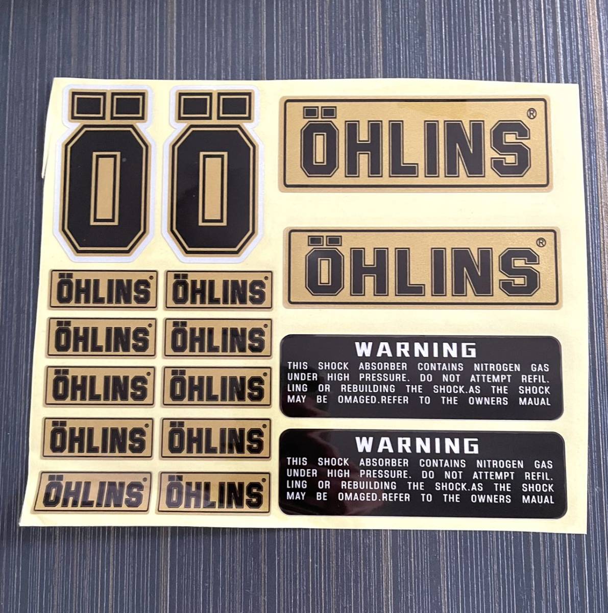 Ohlins Racing Banner アウトレットセール MotoGP OHLINS RACING オーリンズ 車体 18 x 15 cm レーシング ステッカー シール デカール ...