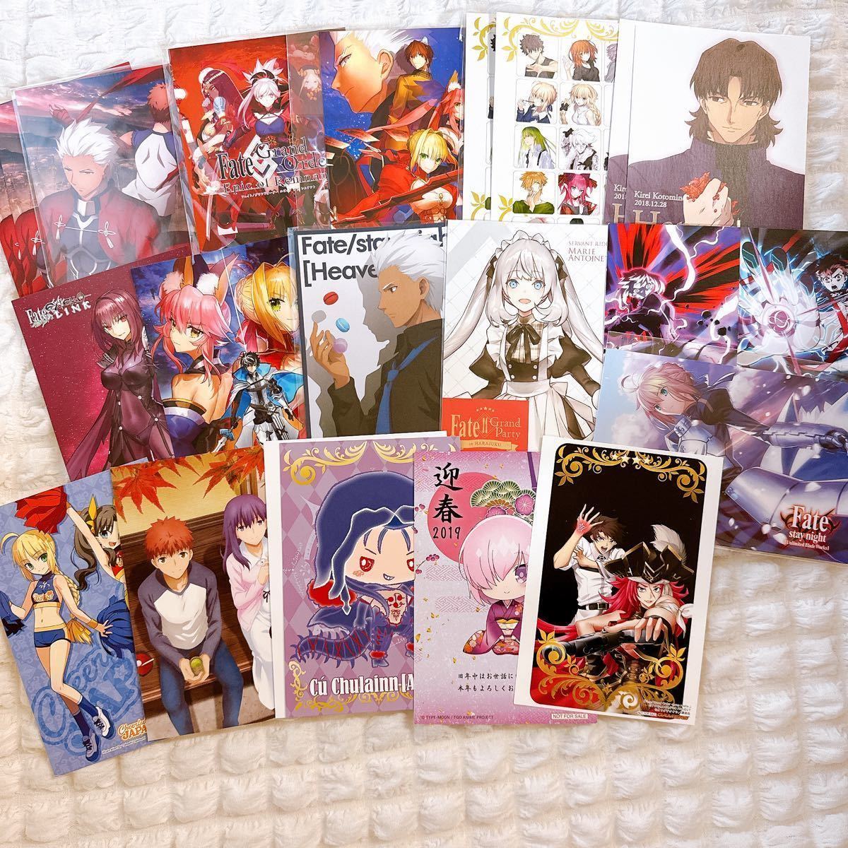 113「Fateシリーズ」 ポストカード 20枚セット ホワイトデーイベント