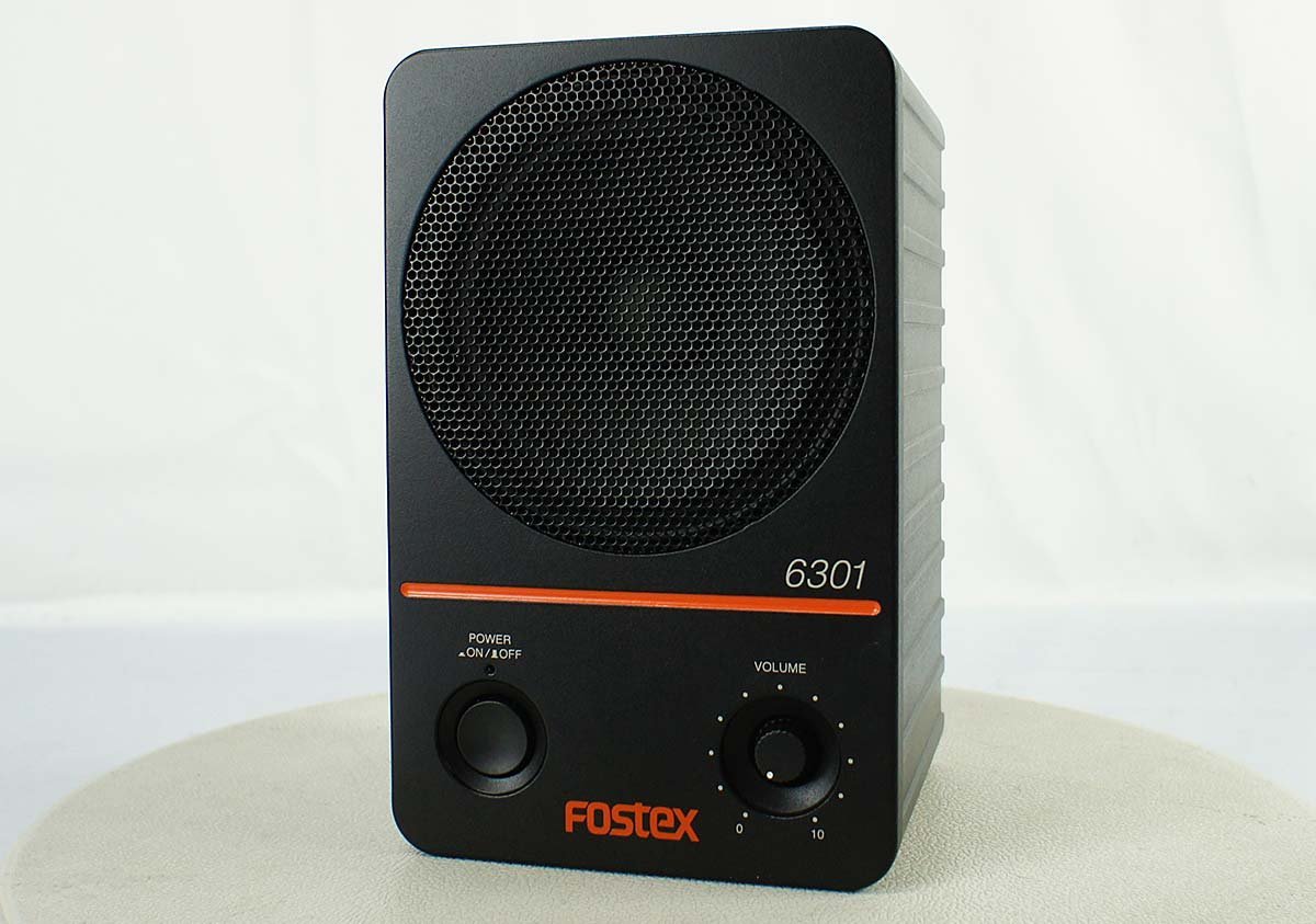 通電確認のみ FOSTEX 6301NE アクティブ モニター スピーカー