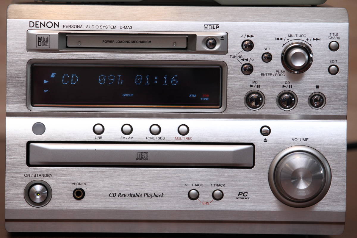DENON D-MA3 CD/MD/TUNER/USB-DAC ミニコンポ 美品 美音 1週間返品保証