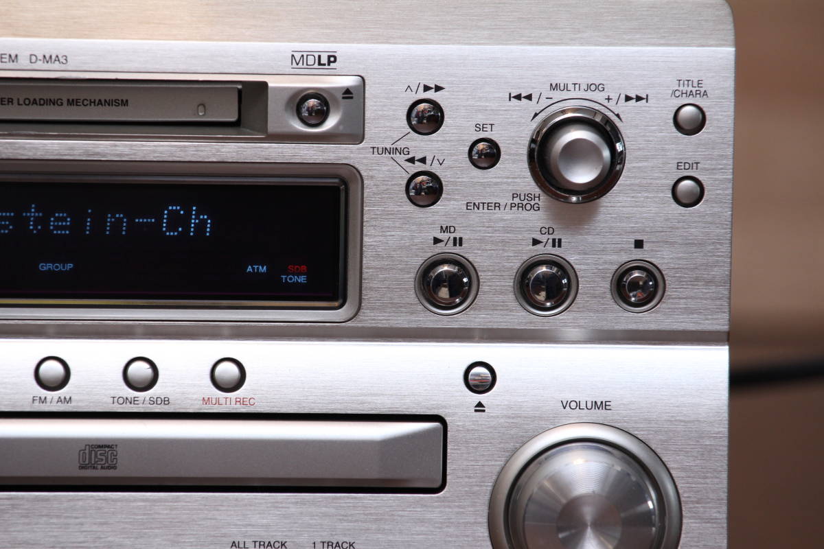 オーディオ機器 DENON D-MA3 CD/MD/TUNER/USBDAC コンポ+スピーカー