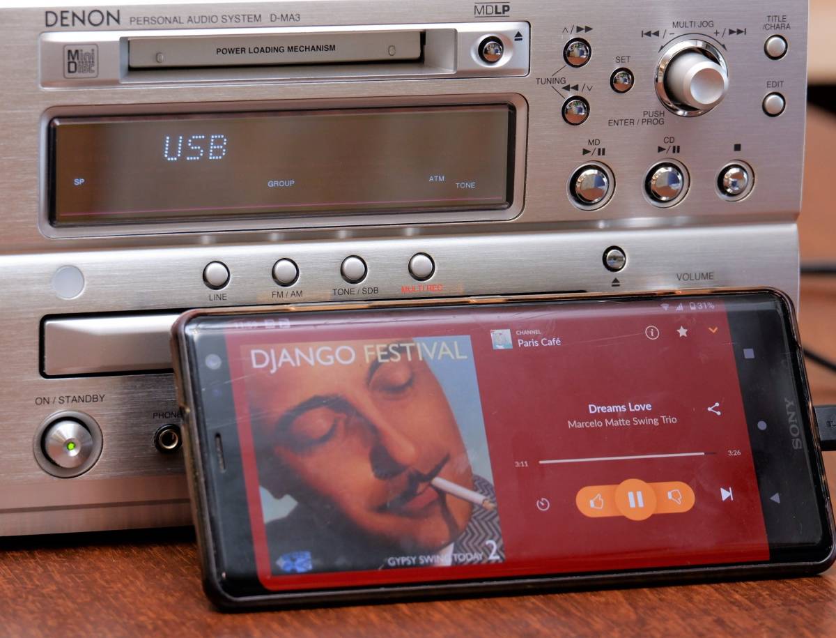 DENON D-MA3 CD/MD/TUNER/USB-DAC ミニコンポ 美品 美音 1週間返品