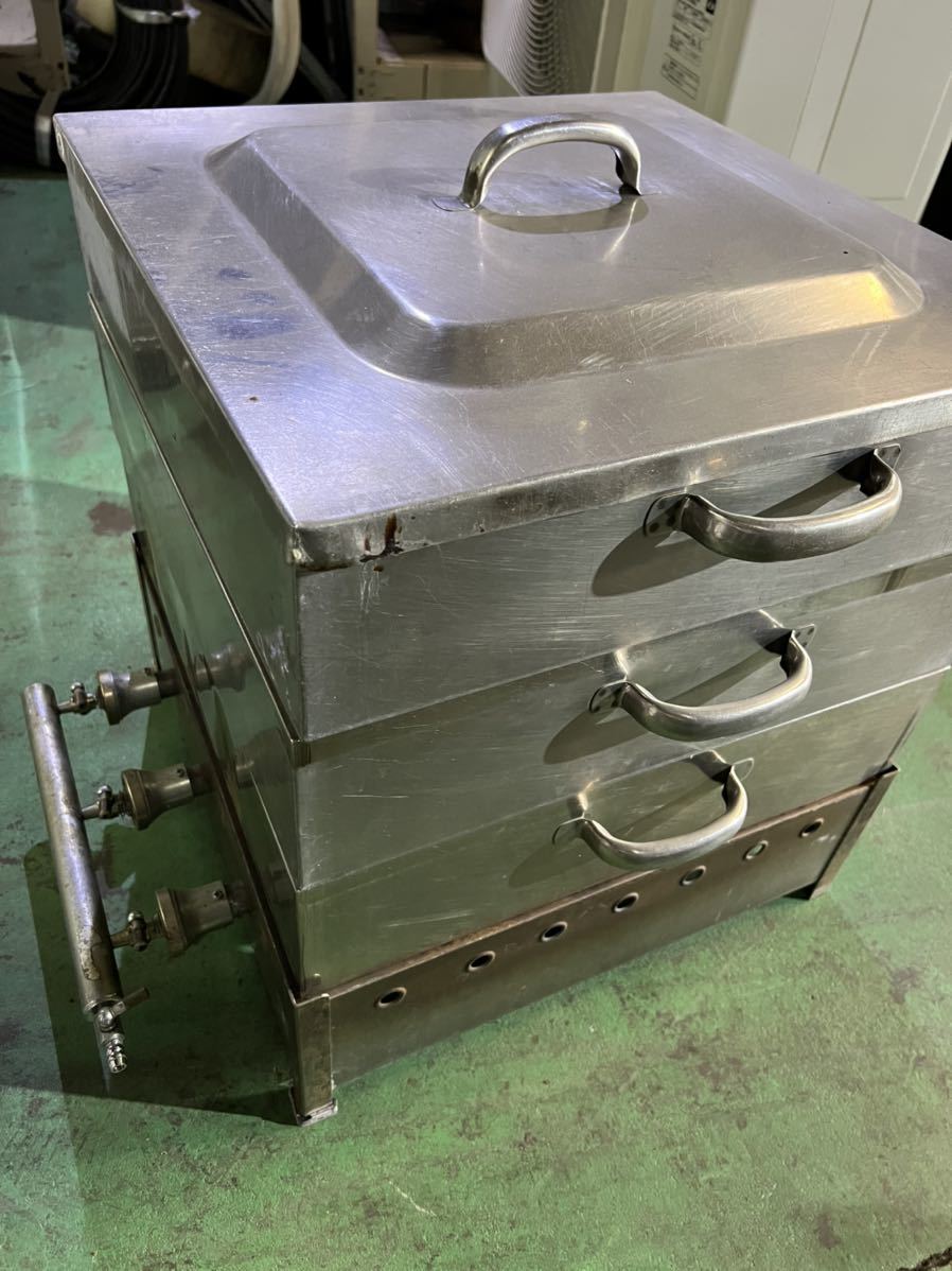 角蒸器専用ガス台 50cm LPガス プロパンガス 業務用 蒸し器セット 