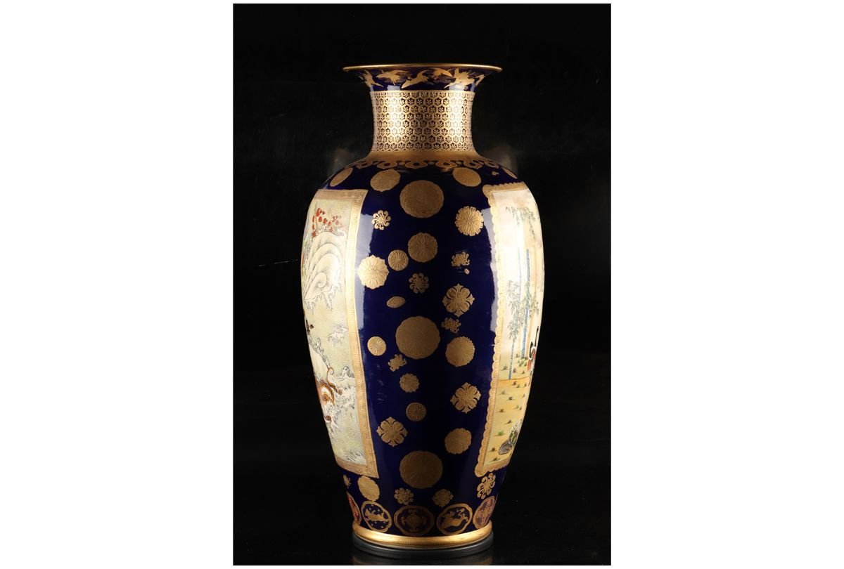 ロイヤルドルトン 金彩瑠璃花瓶 【公式通販】