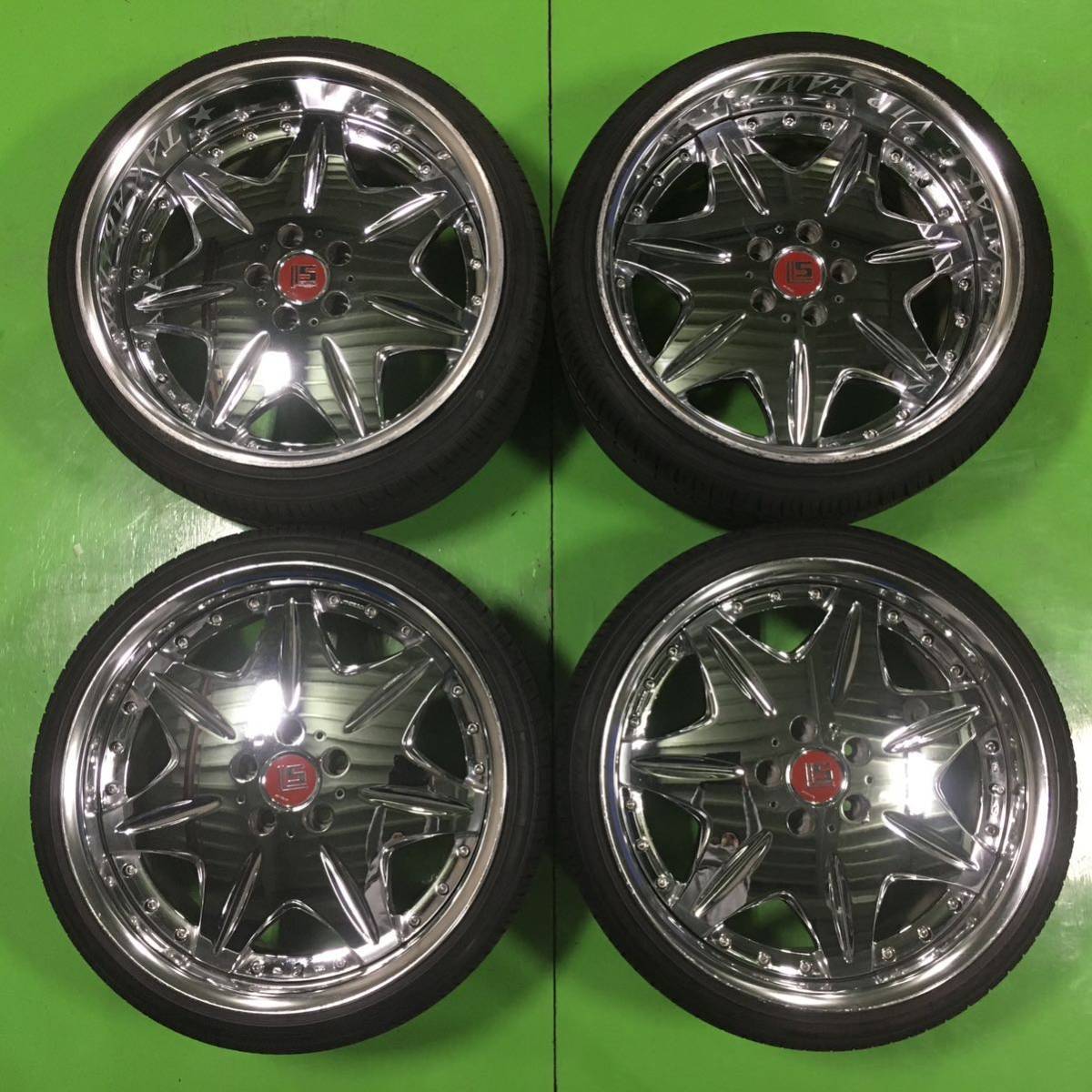 2025，新品 NA568 WORK ワーク LS207 ホイール 19&times;9J +45 19&times;10J +20 PCD 114.3 タイヤ 215/35R19 225/35R19 4本 セット セルシオUCF30/31(ラジアルタイヤ)｜売買されたオークション情報、yahooの商品情報をアーカイブ 5穴