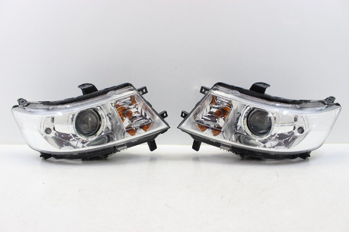 美品　ワゴンR　スティングレー　MH23S　ヘッドライト　左右　キセノン　HID　レベ付　コイト　100-59191　刻印ハ　269990-269991-C497 ワゴンR MH23S スティングレー 中古美品高品質クリアー塗装 HIDヘッドライト左右セット LEDイカリング&amp;白橙LED