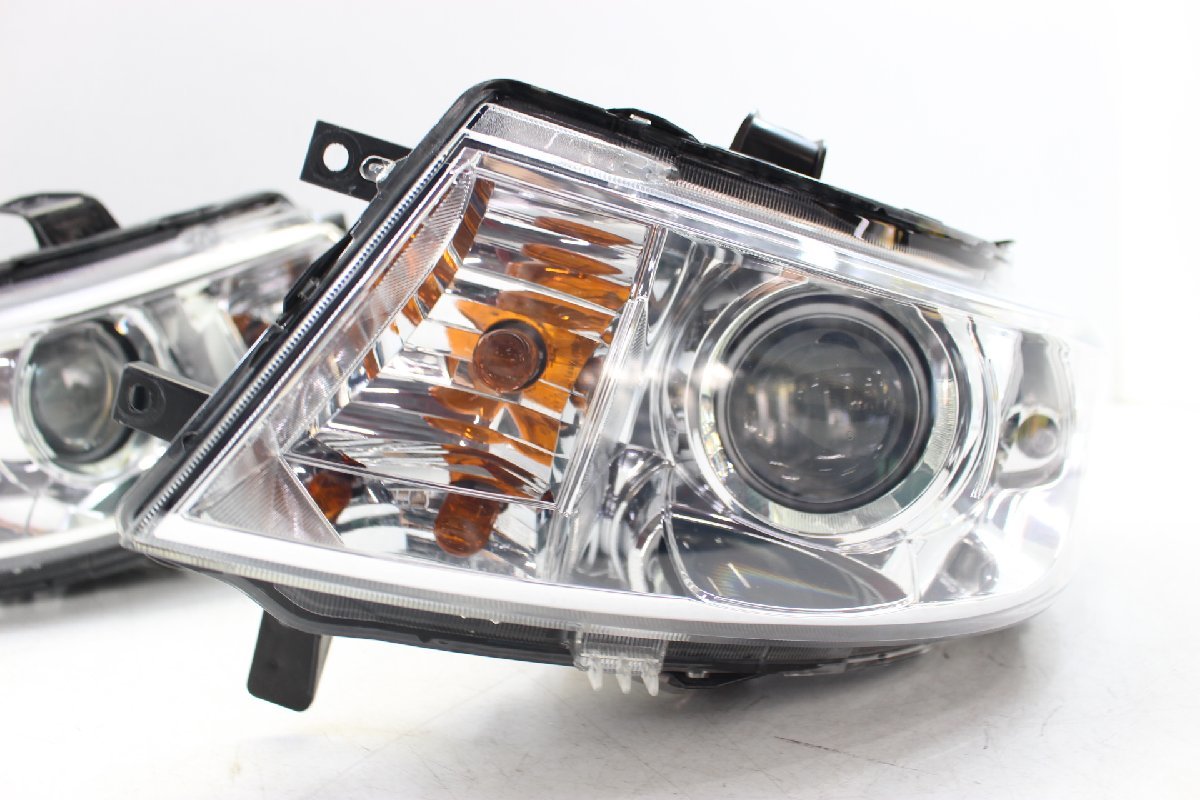 美品　ワゴンR　スティングレー　MH23S　ヘッドライト　左右　キセノン　HID　レベ付　コイト　100-59191　刻印ハ　269990-269991-C497 ワゴンR MH23S スティングレー 中古美品高品質クリアー塗装 HIDヘッドライト左右セット LEDイカリング&amp;白橙LED