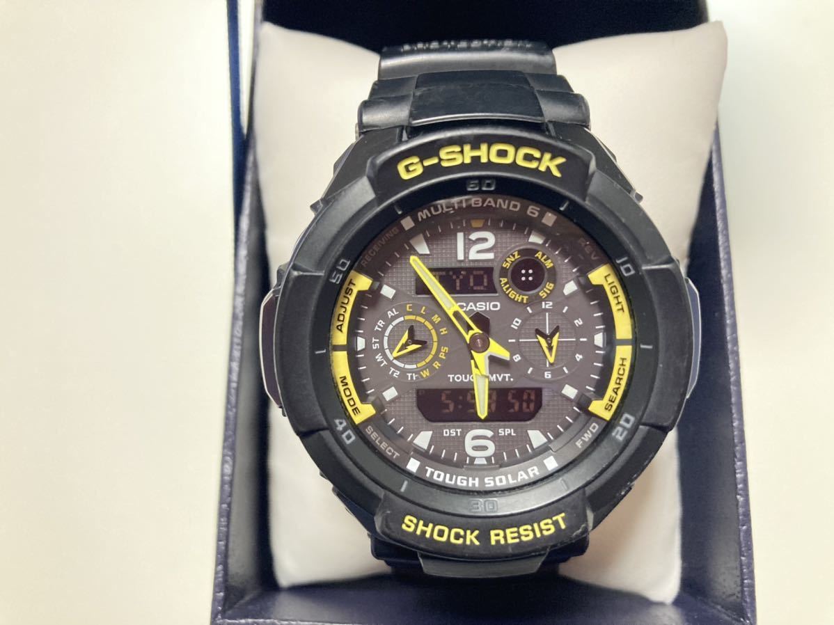 G-SHOCK SKY COCKPIT GW-3500B ブラック×イエロー G-SHOCK CASIO SKY