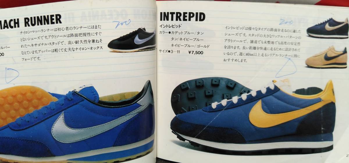 即決 NIKE THE LINE 1983 ナイキ 1983年 貴重なカタログ スニーカー 