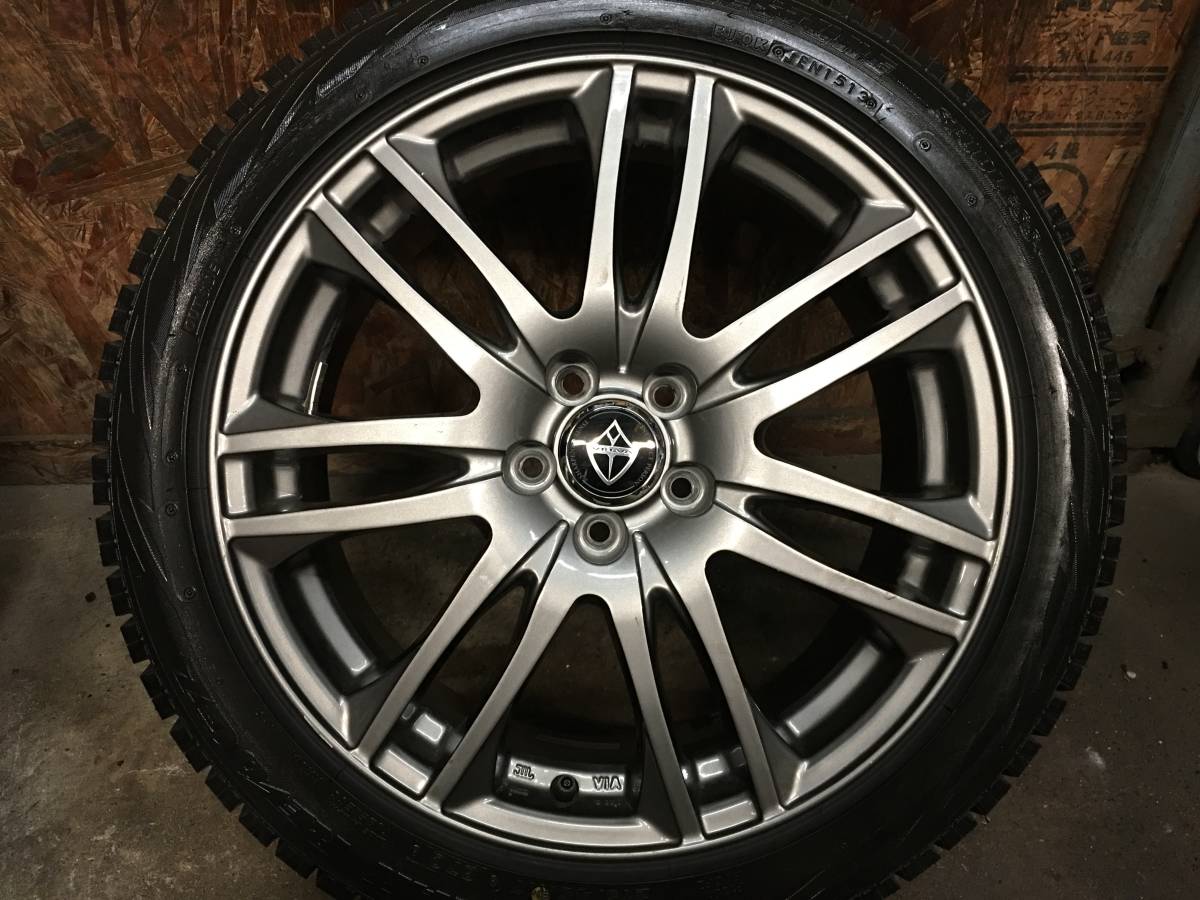 215/45R17】スタッドレスタイヤ【17×7J+47 PCD100 5H】weds VELVA