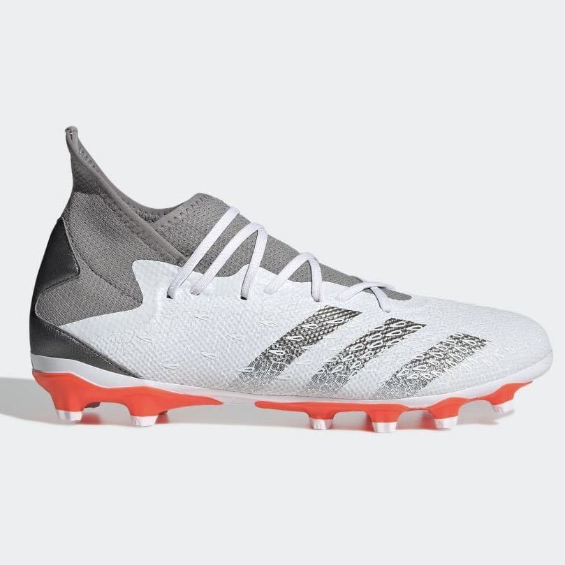 新品 adidas プレデター フリーク 3 HG AG【25cm】サッカー スパイク 靴 アディダス シューズ サッカーシューズ PREDATOR FREAK 白 6301